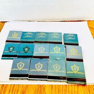 Hilton Hotels Vintage Matchbooks Lot(14) Some Partially Used Across The Nation